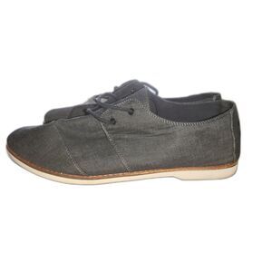 TOMS mens Grey Oxford shoe Size 13 EUC